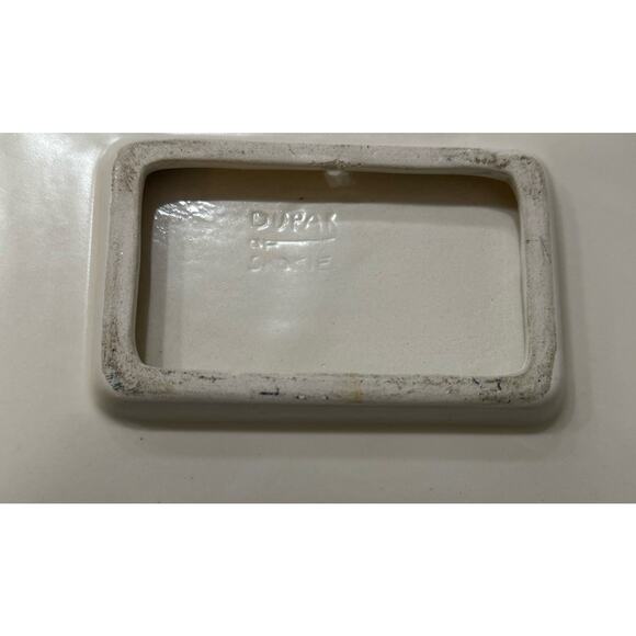 Painted Cape Cod House Trinket Dish Wall Hanging 8x5” Ceramic Signed - Picture 5 of 6